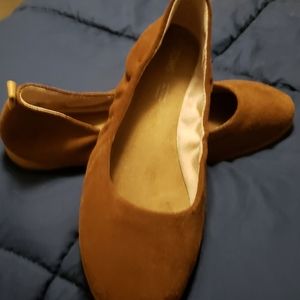 Toms ballet flats suede